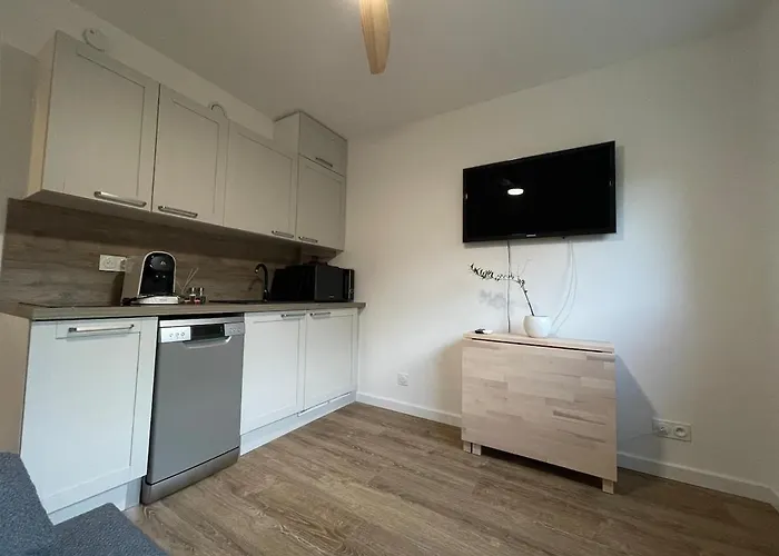 Apartment Avec Canape Lit 2 Places Dans Piece De Vie Et Lit Place Dans Coin Nuit *