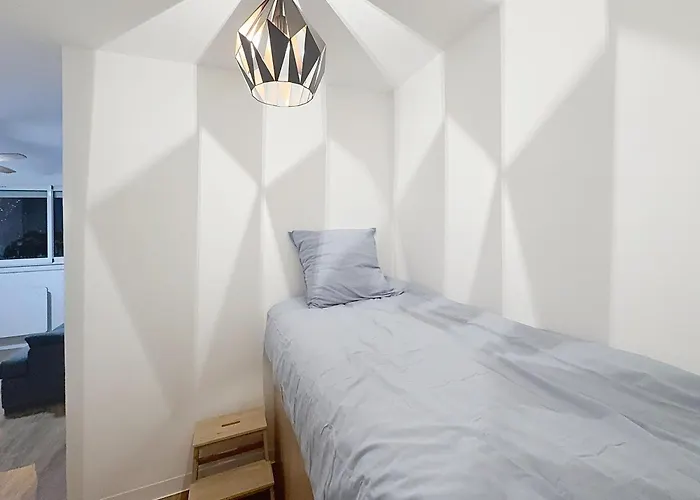 Avec Canape Lit 2 Places Dans Piece De Vie Et Lit Place Dans Coin Nuit Apartment *